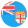 Circular Fiji Flag